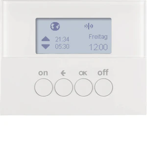 hager Radio timer knx k.1 7d 1ch rf quicklink white