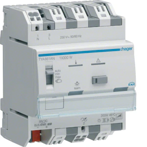 hager Dimmer knx tya661an 1x300w rlcpd t din
