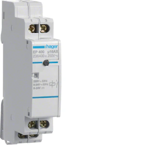 hager Sysäysrele hager ep400 1s 16a 230v/8-24v ac/dc
