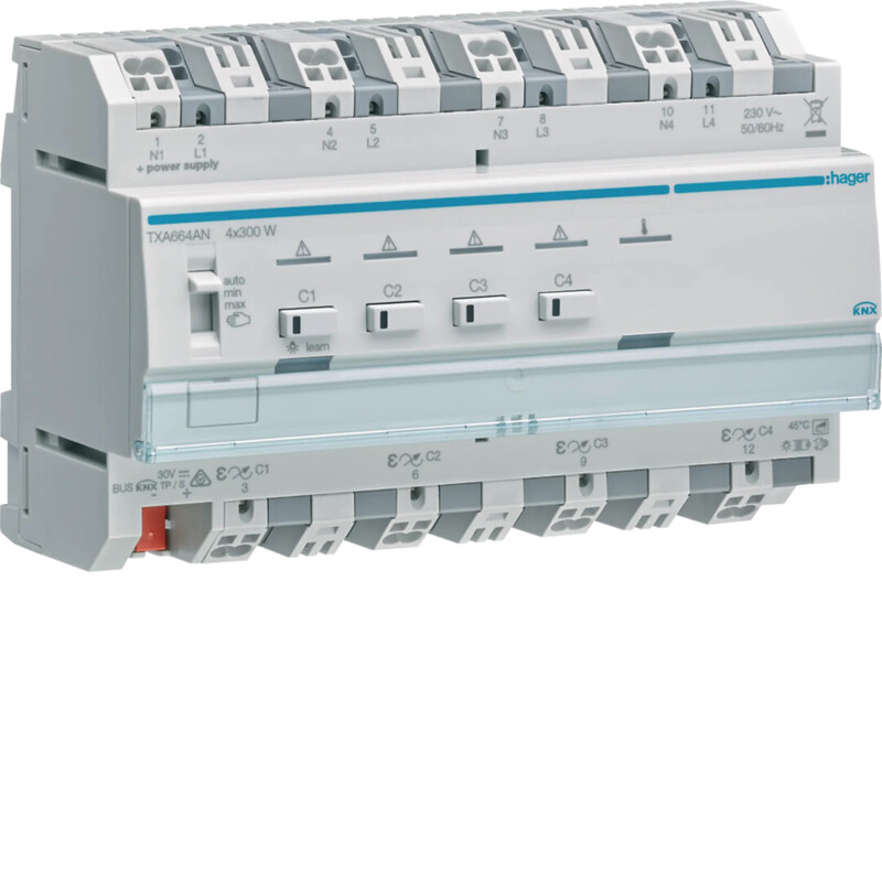 hager Valonsäädin knx txa664an 4x300w rlcpd din