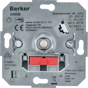 hager Vriddimmer s.1/k.x/q.x/r.x 2909 40w r+led ur