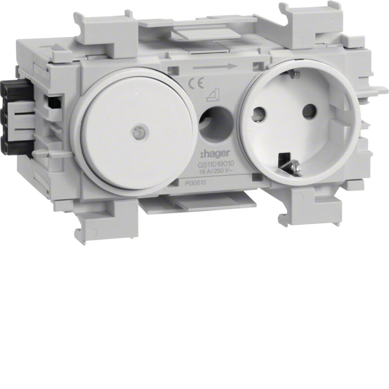 hager Trunking ol tehalit.ecoline gs1101 2f so+sw wawi  wht