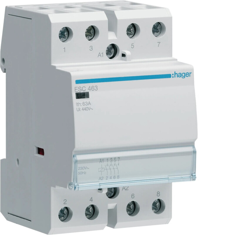hager Kontaktori hager esc463 4s 63a k.230v