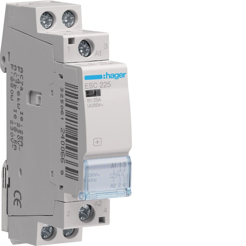 hager Kontaktori hager esc225 2s 25a k.230v