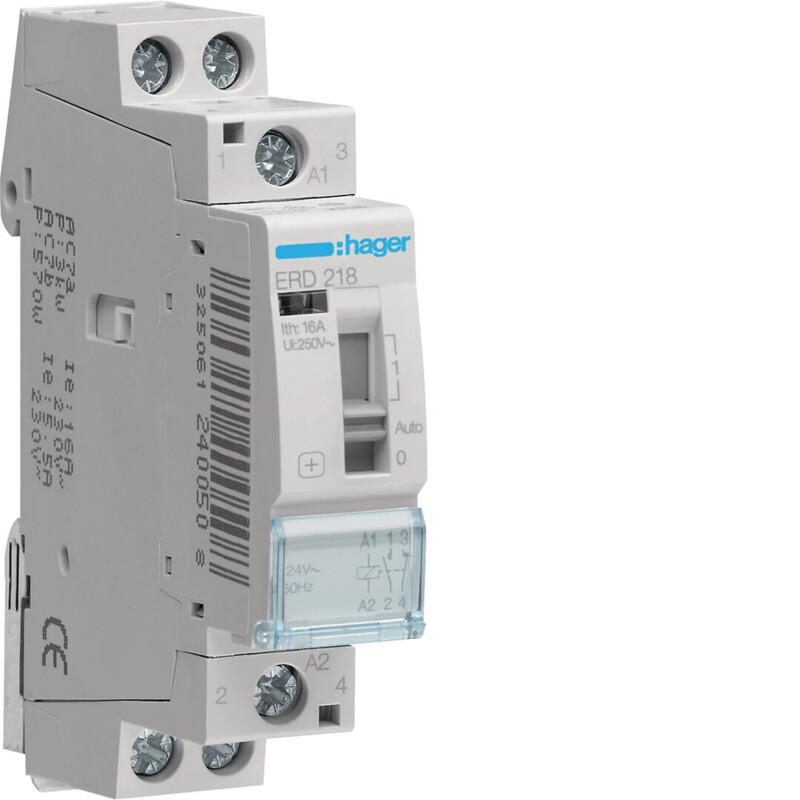 MELLANRELÄ ERD218 1s+1ö 16A s.24VAC