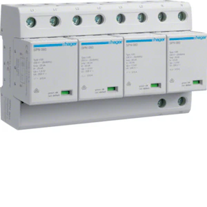 hager Överspänningsskydd spn801 4p 1/b+c/t1 100ka