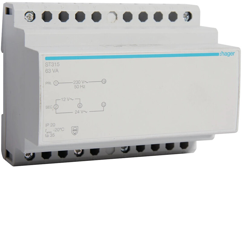 SKYDDSSPÄNNINGSTRAFO ST315 63VA 230/12-24V