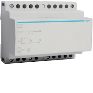 hager Safety transformer st315 63va 230/12-24 v