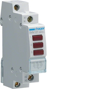 hager Merkkivalokaluste led hager svn127 punainen 230vac
