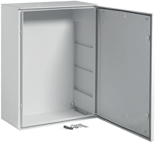 MOUNTING ENCLOSURE PE 800X600X300MM WITH SOLID DOOR