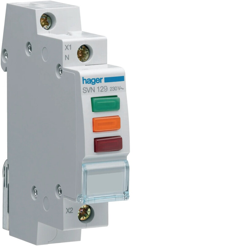 hager Merkkivalo led hager svn129 pun+vih+ora 230vac