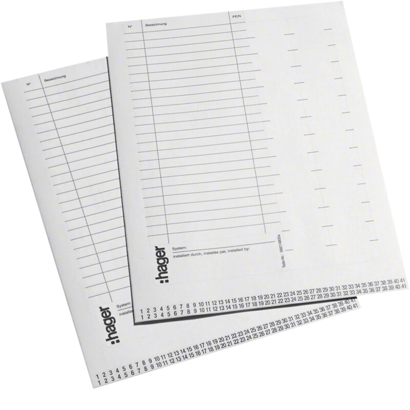 LABELING ACCESSORY VZ717 SET = 10 SHEETS