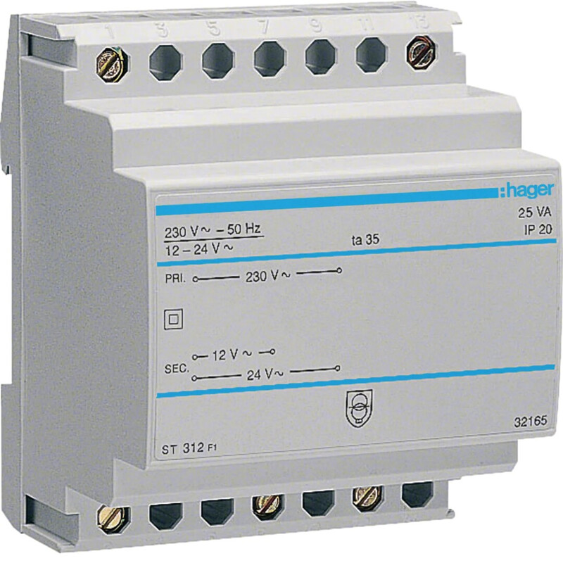 SKYDDTRANSFORMATOR ST312 25VA 12/24VAC