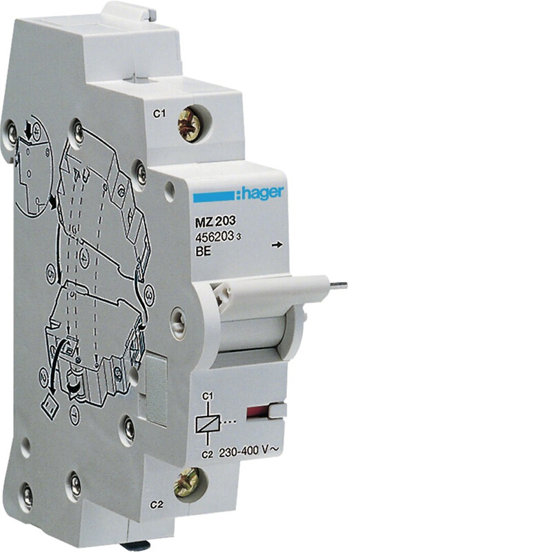 hager Shuntlösare mz203 spole 230-415v ac