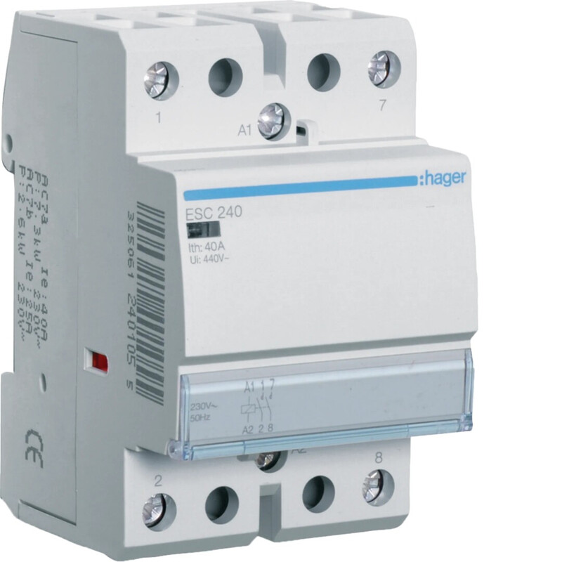 hager Kontaktori hager esc240 2s 40a k.230v