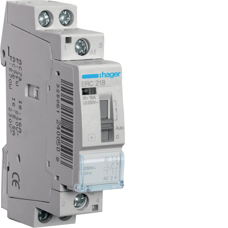 hager Mellanrelä erc218 1s+1ö 16a s.230vac