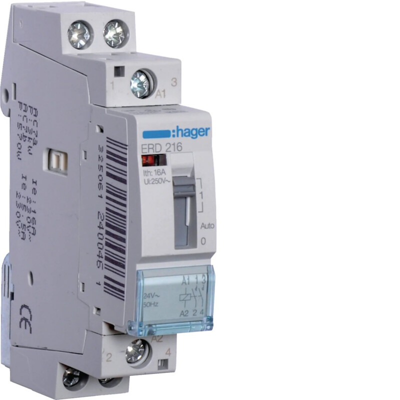 hager Välirele hager erd216 2s 16a k.24vac