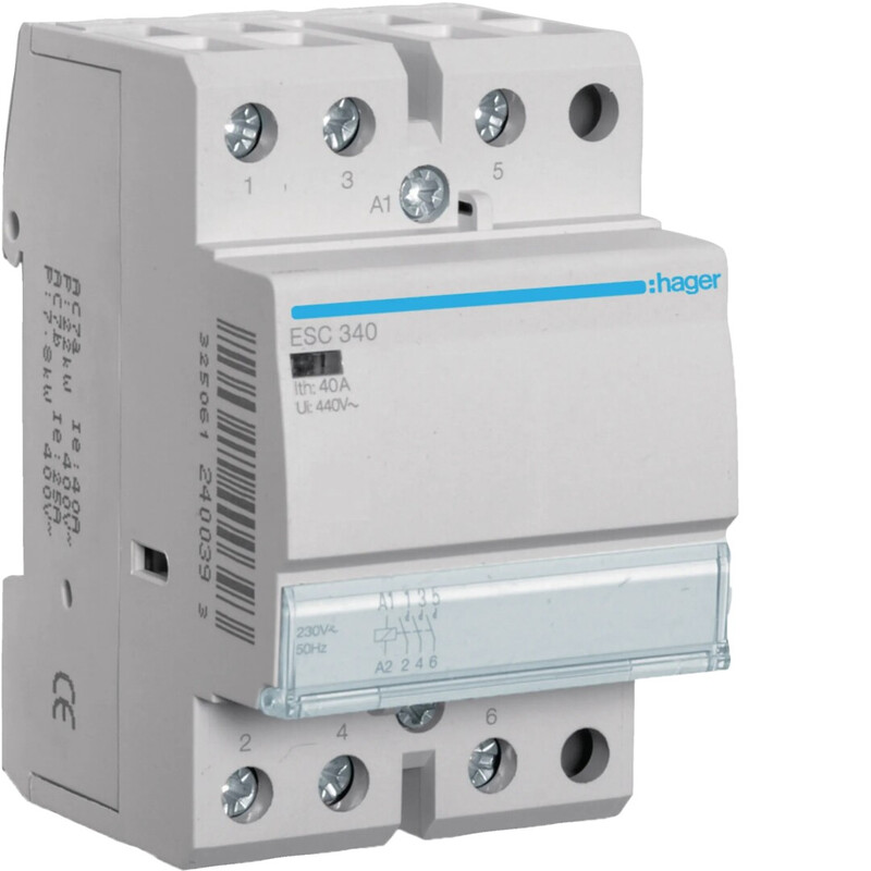CONTACTOR ESC340 3NO 40A c.230VAC