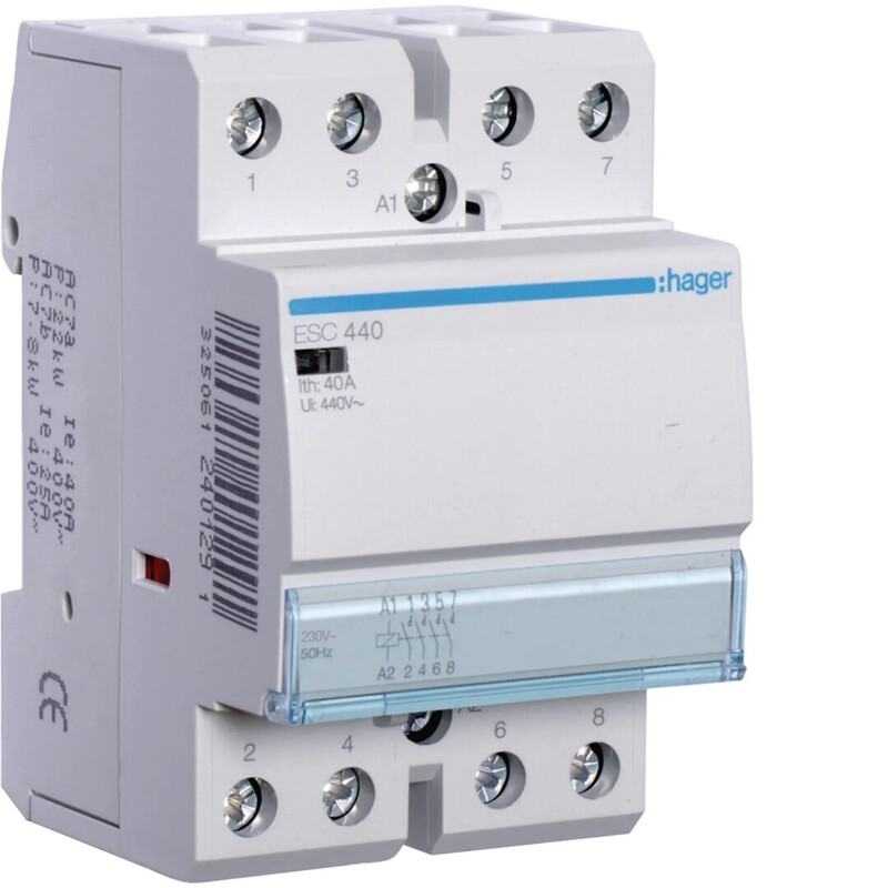 hager Kontaktori hager esc440 4s 40a k.230v