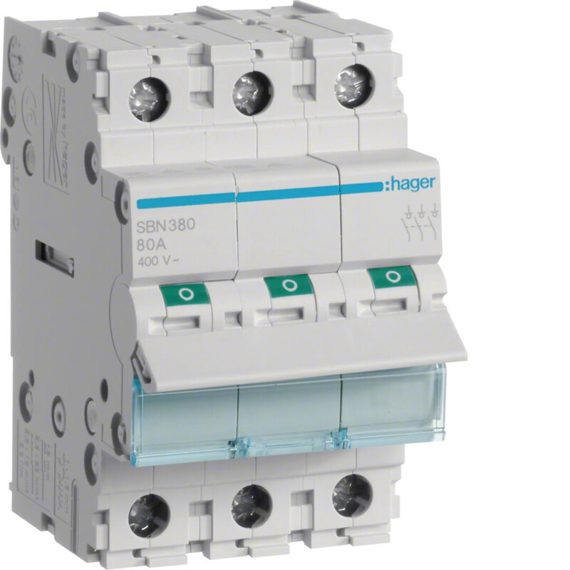 KUORMANKYTKIN VIPU HAGER SBN380 0-1 3N 80A 400VAC DIN