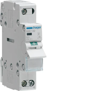 hager Lastbrytare med vippa sbb132 0-1 1p 32a 230vac led