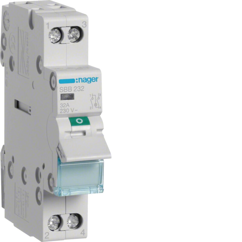 KUORMANKYTKIN VIPU HAGER SBB232 0-1 2N 32A 230VAC mv