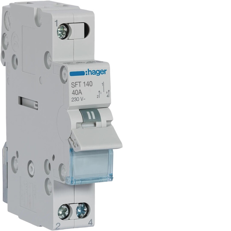 CHANGE-OVER SWITCH SFT140 1-0-2 1P 40A 230VAC