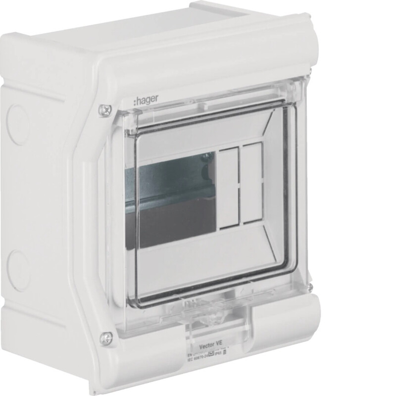MODUULIKOTELO PINTA VECTOR VE106SN 1x6MOD IP65 PC-UV