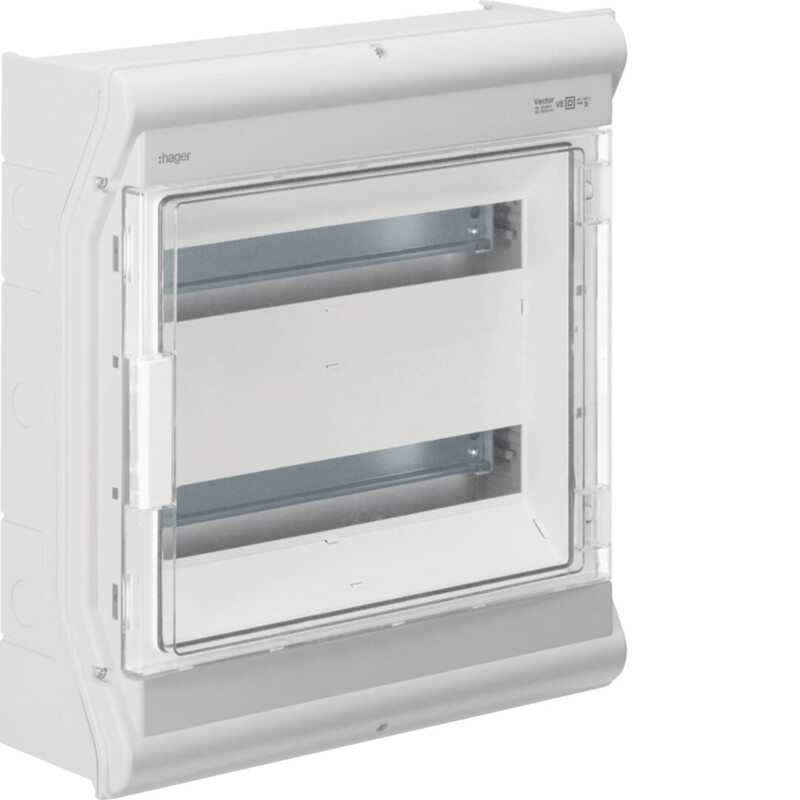 MODUULIKOTELO PINTA VECTOR VE218SN 2x18MOD IP65 PC-UV