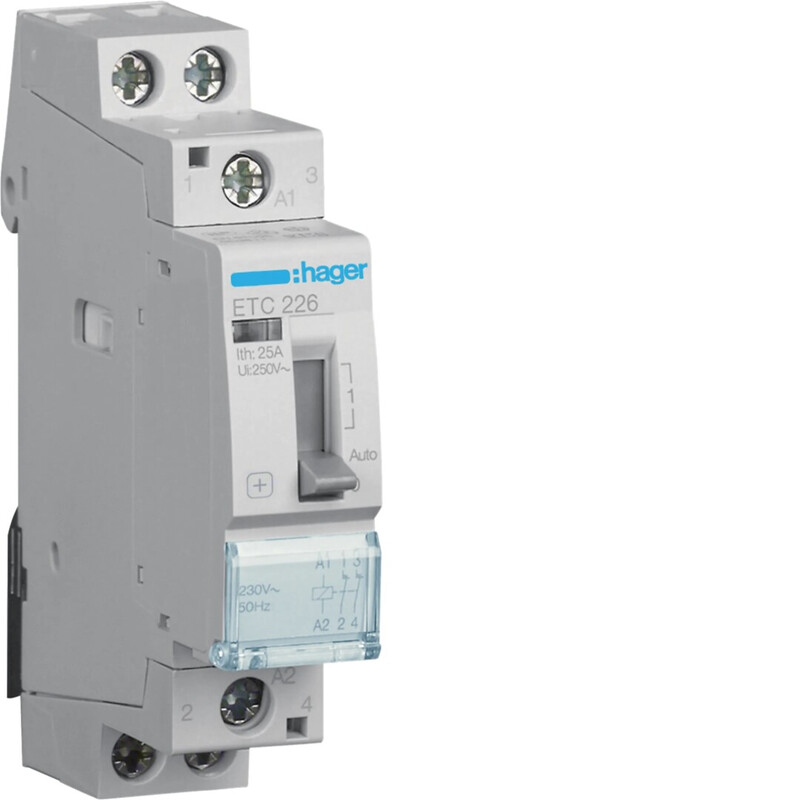 hager Kontaktor etc226 2ö 25a s.230vac tf