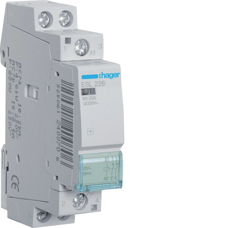 hager Kontaktori hager esl226 2a 25a k.12vac