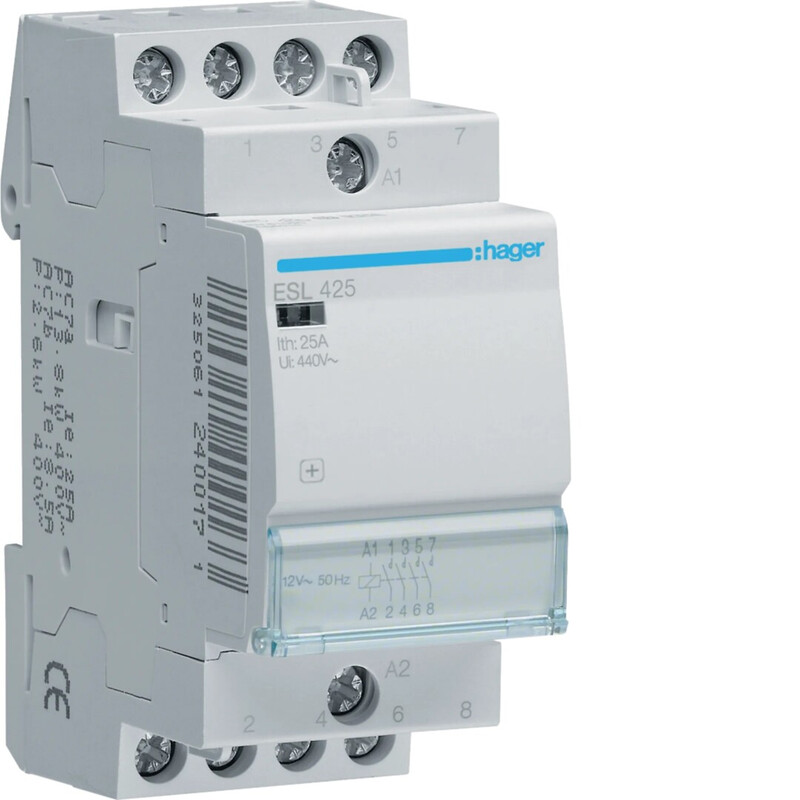 hager Kontaktori hager esl425 4s 25a k.12vac