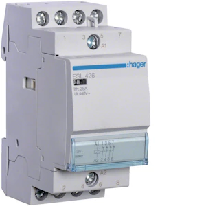 hager Kontaktori hager esl426 4a 25a k.12vac