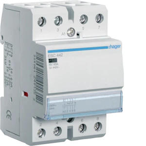 hager Kontaktori hager esc442 2s+2a 40a k.230vac