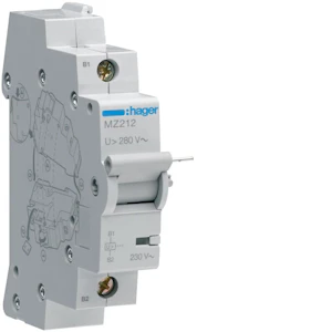 hager Overvoltage release mz212 over voltage ≥ 255vac