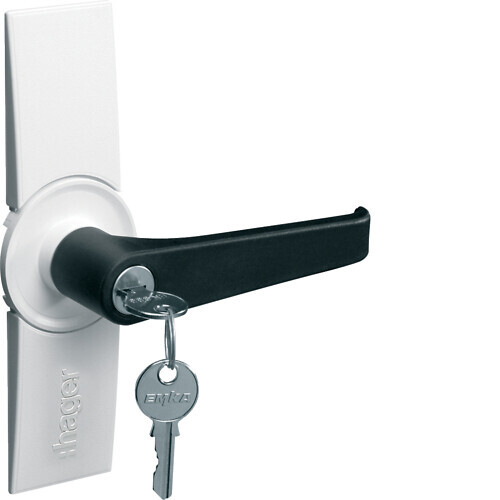 hager Handle univers fz533n w. key handle no1333
