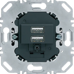 hager Socket-outlet s.1/k.x/q.x/r.x 2usb/3a/230v ur ant