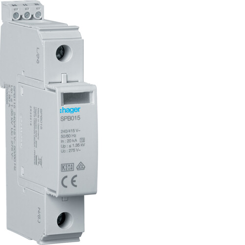 YLIJÄNNITESUOJA KIINTEISTÖ SPB115 1N T2 1.35KV 20KA HÄL