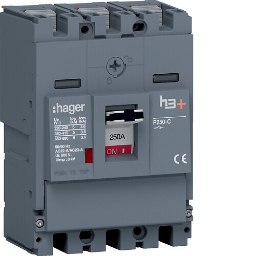 hager Kuormankytkin vipu hager h3 p250 3n 250a