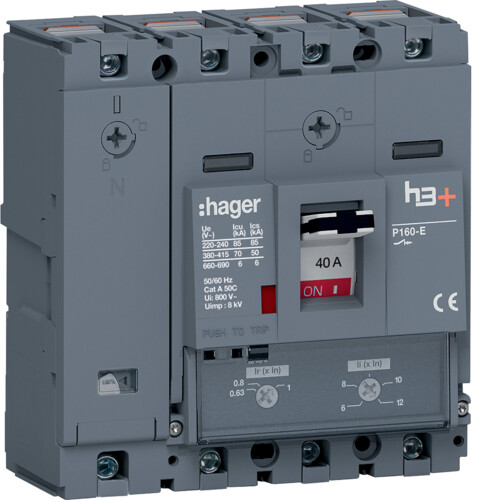 EFFEKTBRYTARE P160 TM 4P 40A 70kA