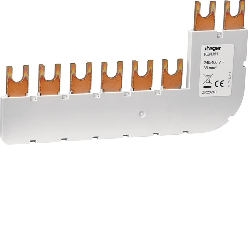 hager Busbar kbn381 4p 35mm2 90d spa180n
