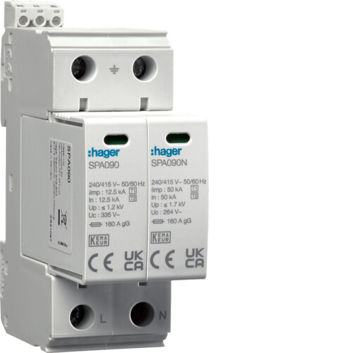 YLIJÄNNITESUOJA KIINTEISTÖ SPA911 2N T1+T2 1.2KV 25KA HÄL
