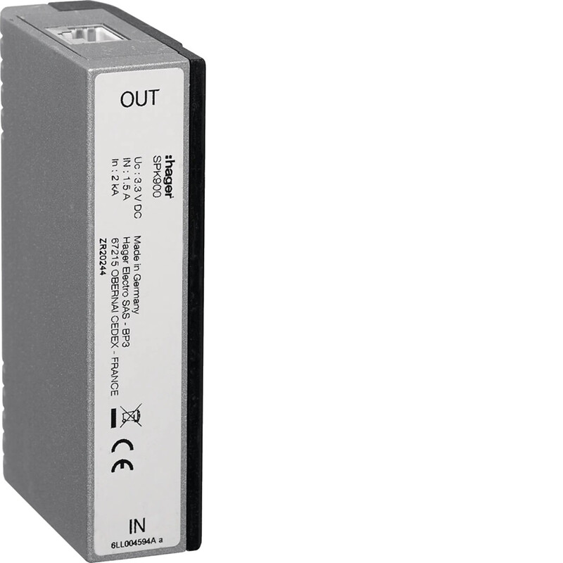hager Överspänningsskydd spk900 rj45 ethernet/voip