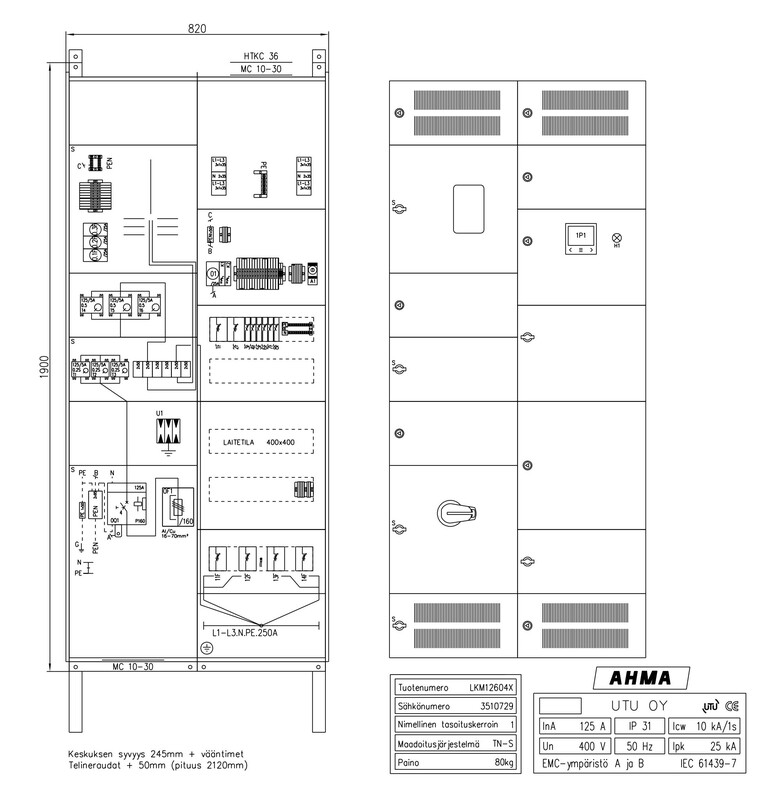 utu Cable cabinet e-mobility ahma lkm12604x