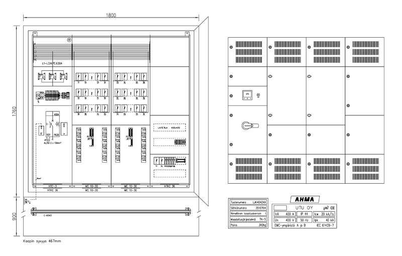 utu Cable cabinet e-mobility ahma ljk40424x
