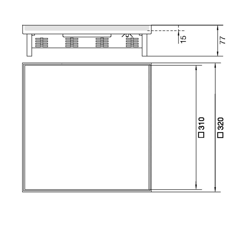 hager Floor box electraplan.ve-ee ekq160 rst 320x320 bl 15mm