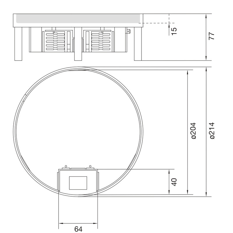 hager Golvdosa electraplan.ve-ee ekq060 rst d215 le 15mm