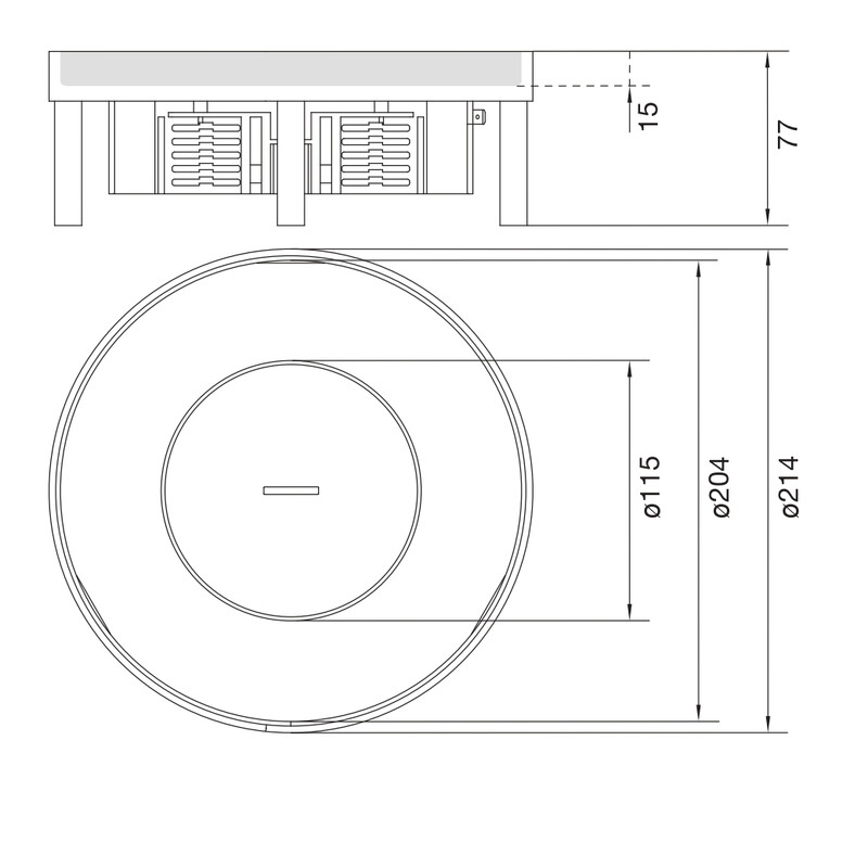 hager Floor box electraplan.ve-ee ekq060 rst d215 tm 15mm