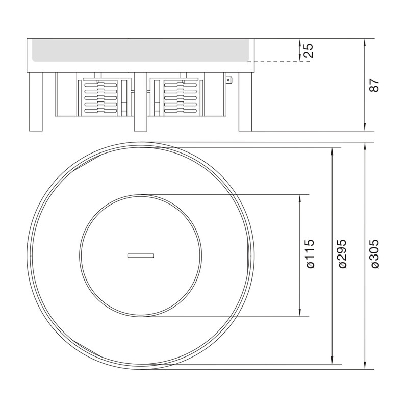 hager Floor box electraplan.ve-ee ekq120 rst d305 tm 25mm