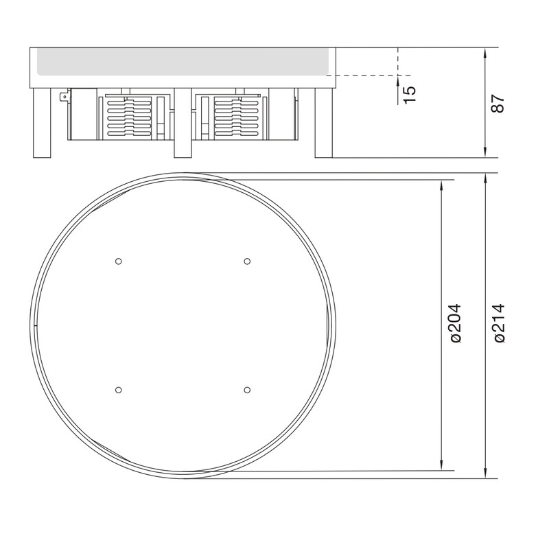 hager Golvdosa electraplan.ve-ee r06 rst d215 bl 15mm 20kn